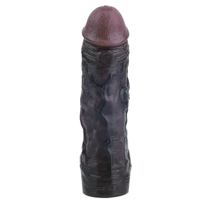 Hugo 7.1"×2" Black Vibrating Penis Sleeve | 10 Vibration Modes Remote Control